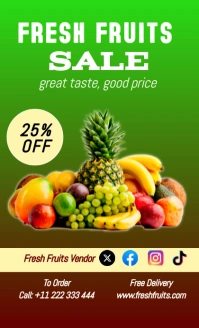 Yellow Fressh Fruits Sale  Design Us Legal template