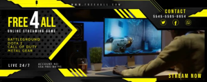 Noir Yellow Game Streamer Twitch Banner Twitch Profile Banner Template