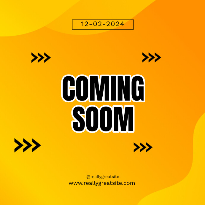 Yellow Geometric Coming Soon Instagram Post Template | PosterMyWall