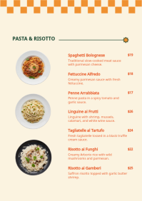Yellow Italian Restaurant Menu A4 Template - Page 3