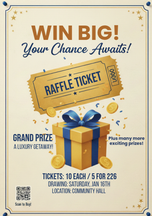 Yellow Raffle Yellow Geometric Raffle Ticket A4 Template | PosterMyWall