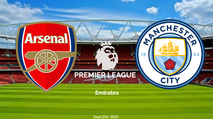 Yellow Gradient Arsenal Vs Mancity  Youtube Thumbnail template