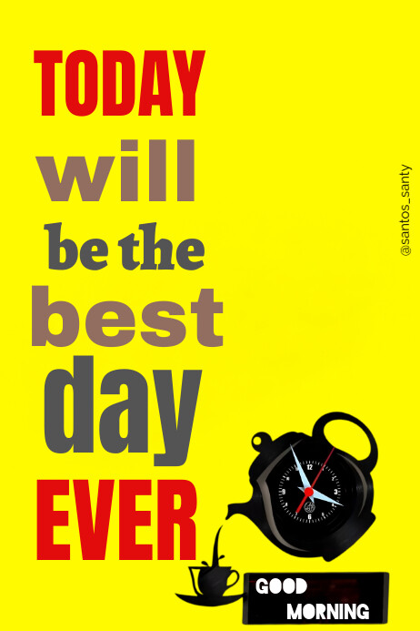 Modèle Yellow Gradient Monday Morning Motivation Po | PosterMyWall