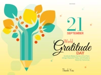 Yellow  Gratitude's Day Presentation template