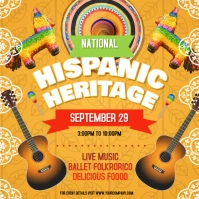 Yellow Hispanic Heritage Festival Instagram Image