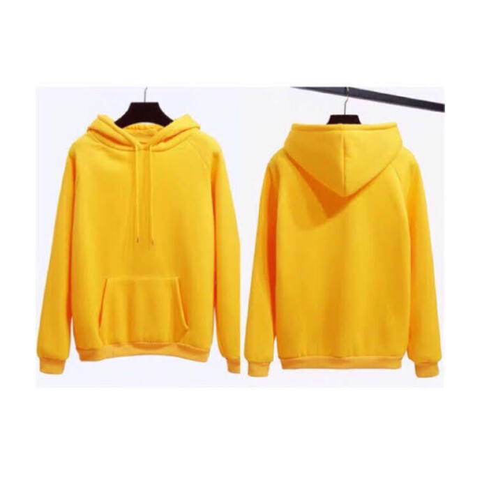 Blank yellow hoodie Clearance