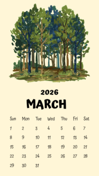 Yellow 2026 Calendar Instagram 快拍 Template - Page 3