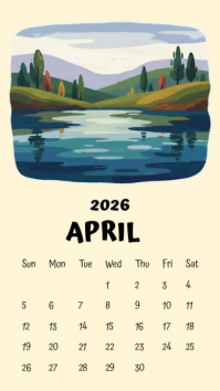 Yellow 2026 Calendar Instagram 快拍 Template - Page 4