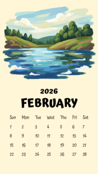 Yellow 2026 Calendar Instagram 快拍 Template - Page 2