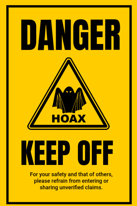 Plantilla de Yellow Illustrative Caution Sign Poster | PosterMyWall