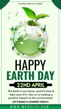 Yellow Illustrative Earth Day Instagram Story Indaba yaku-Instagram template