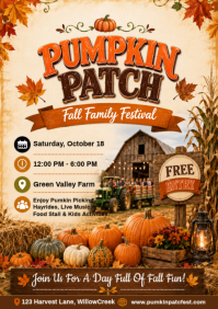 Jaune Fall Festival A4 Template