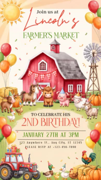 Yellow Birthday Celebration Historia de Instagram Template