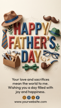 Gelb Father's Day Instagram Story Template