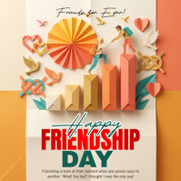 Yellow Friendship Day Quadrato Template