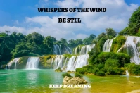 Yellow Illustrative Green And Blue Background Label template