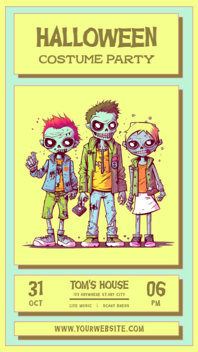 Halloween Zombie Party Printables Halloween Zombie Party Printables