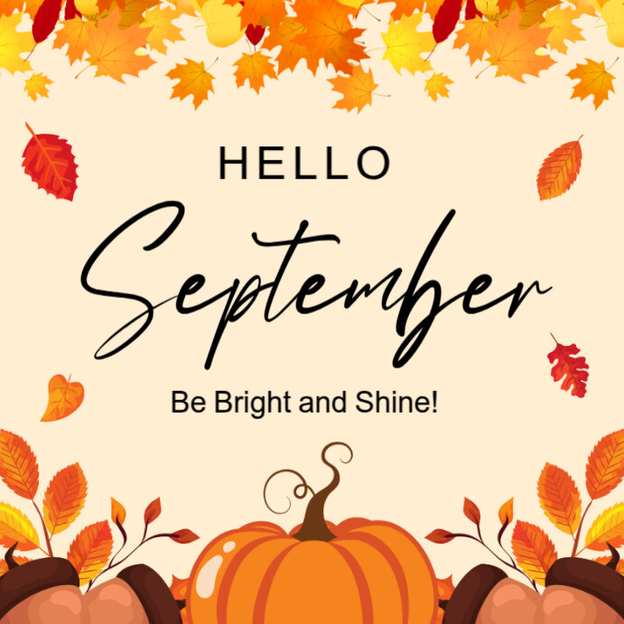 Copy of Yellow Illustrative Hello September Instagram Post 2025 ...