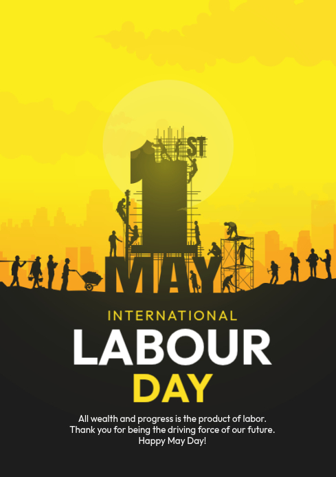 International Labour Day A4 Template | PosterMyWall