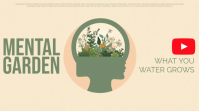 Yellow Illustrative Mental Health Awareness YouTube Thumbnail template