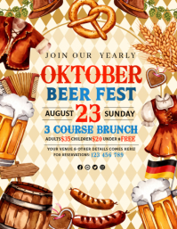 Gelb Oktoberfest Beer Festival Flyer Template