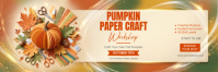 Gul Pumpkin Paper Craft Workshop ส่วนหัว Twitter Template