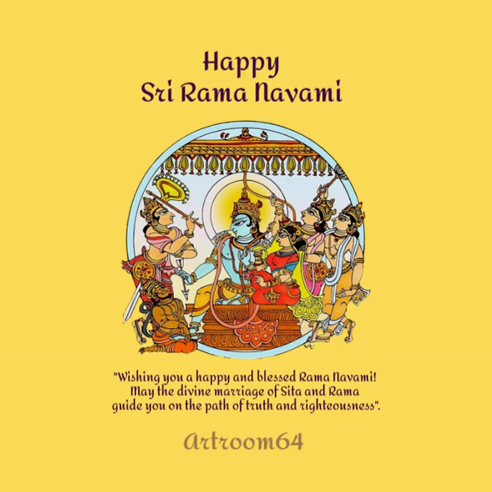 Rama Navami Celebration Template | PosterMyWall