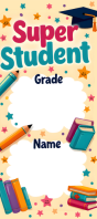 Super Student Classroom Graduation Printable Bookmark Template
