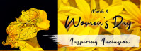 Yellow Ilustrativo Yellow Flowers Women's Day Portada De Facebook template