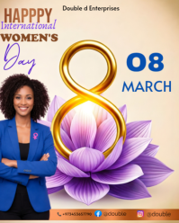 Yellow International  Women's Day Celebration  Instagram Portrait template