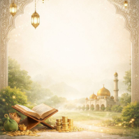 Yellow Islamic Celebration Instagram Post template