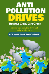 Pollution Awareness Posters Template | PosterMyWall