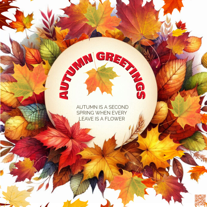 Copy of Yellow Joyful Autumn Greetings Instagram Post | PosterMyWall