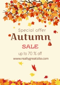 Yellow Joyful Autumn Sale Template  A2