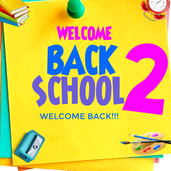 Yellow Joyful Back to School Instagram Post Template | PosterMyWall