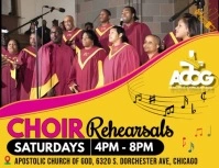 Yellow Joyful Choir Rehearsal  Flyer (us Letter) template