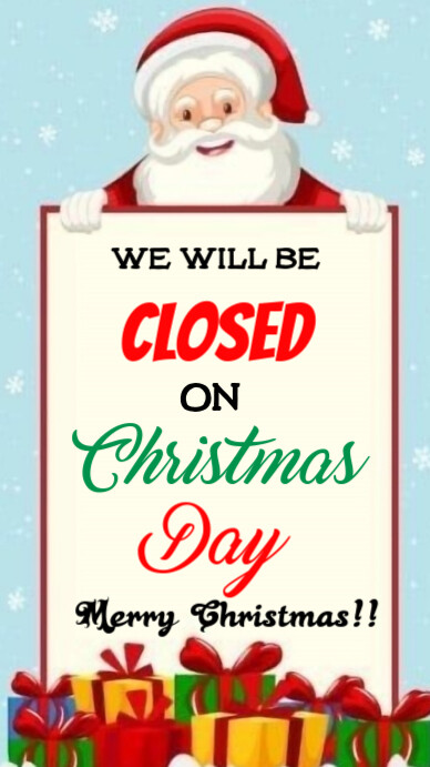 Yellow Joyful Closed For Christmas Instagram Story Template PosterMyWall