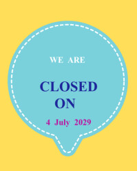 Yellow Joyful Closed  Instagram Portrait template