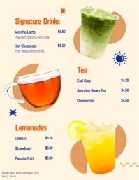 Amarillo Coffee Menu Flyer Template - Page 2