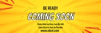 Yellow Joyful Coming Soon  Email Header template