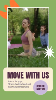 Green Community Wellness Event Instagram Reel Template