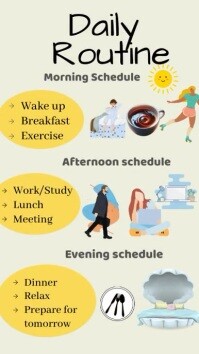 daily routine Template | PosterMyWall