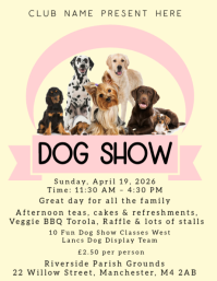 黄色 Dog Show Event Iflaya Template