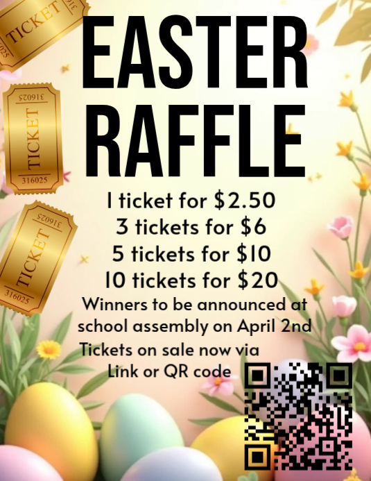 Plantilla de Yellow Joyful Easter Raffle Flyer | PosterMyWall