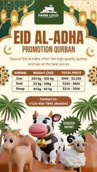 Yellow Joyful Eid al-Adha Promotion Instagram Story template
