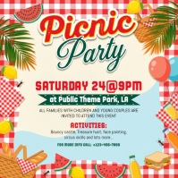 Yellow Joyful Family Picnic Event Instagram Post template