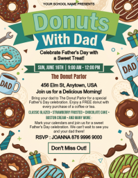 Yellow Joyful Father's Day Celebration Flyer Pamflet (VSA Brief) template