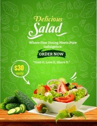 Yellow Joyful Food Flyer (us Letter) template