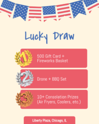 黄色 Fourth of July Celebration Instagram Portrait Template - Page 5