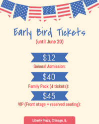 黄色 Fourth of July Celebration Instagram Portrait Template - Page 4